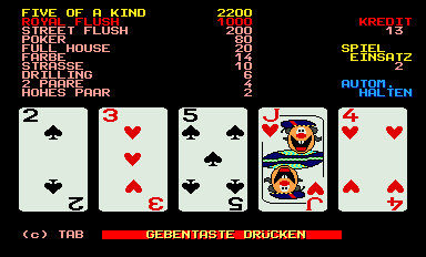 Jolly Card Tab Austria MAME